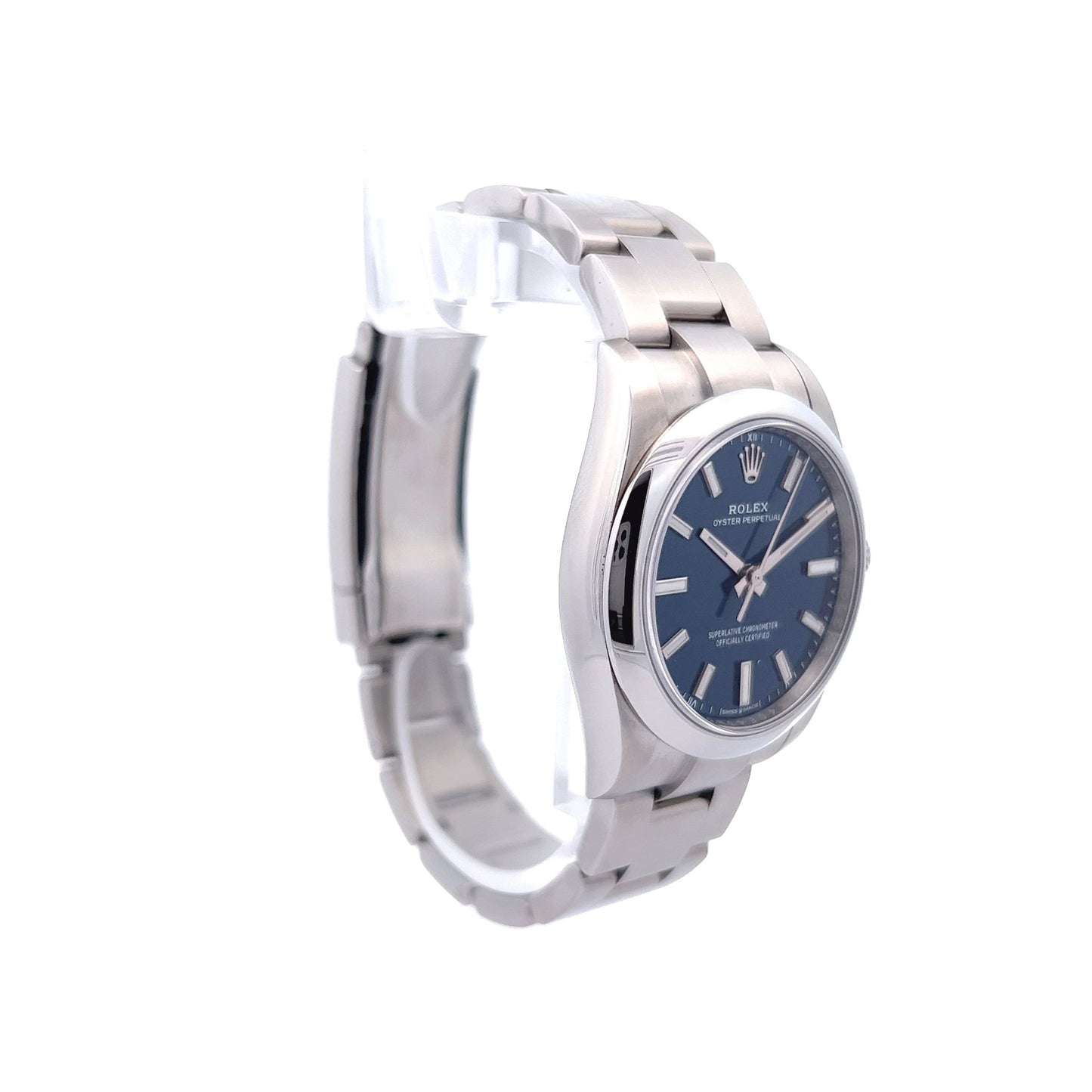 Rolex Oyster Perpetual Blue Dial Oyster 34mm 124200