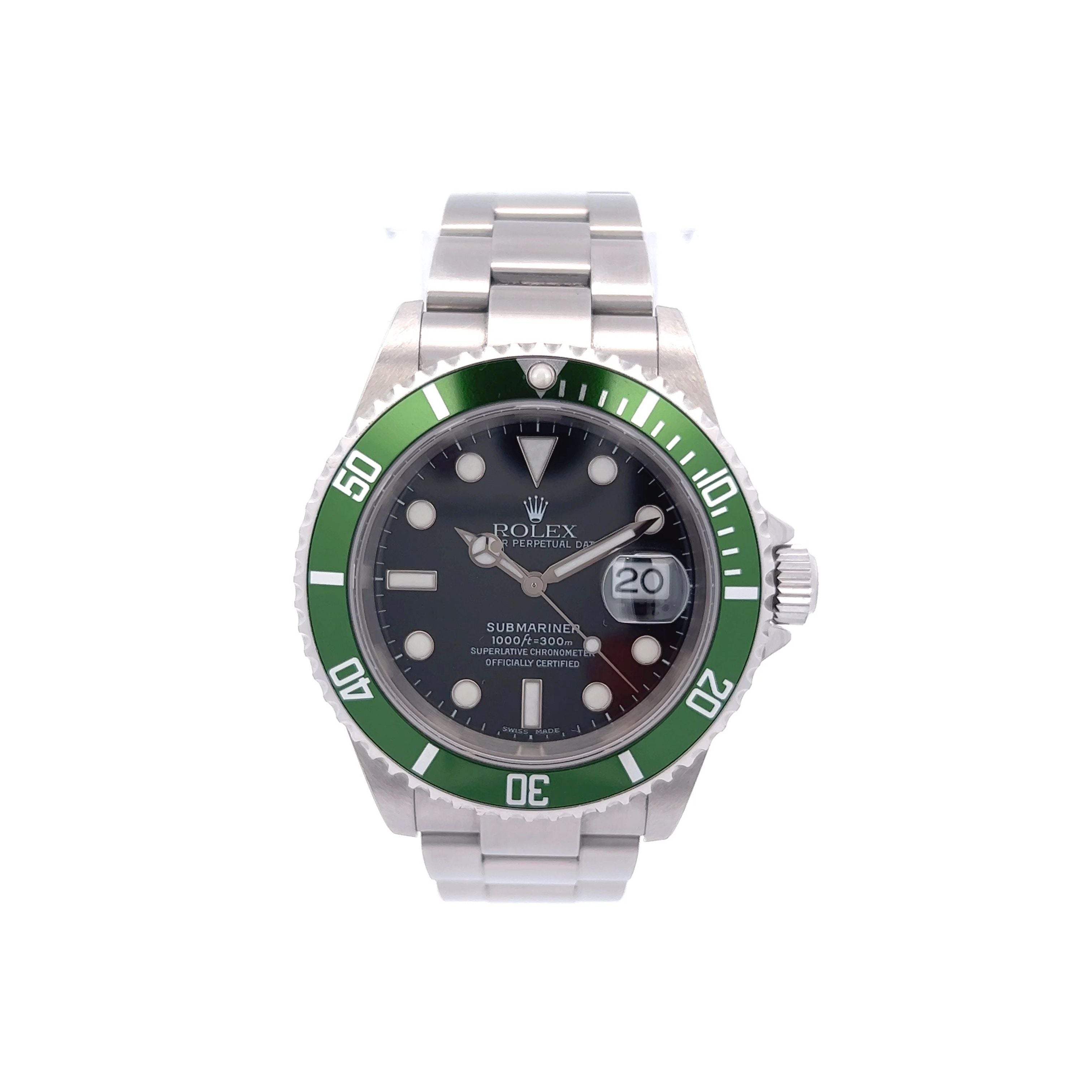 Rolex Emerald Steel Submariner Date / Stainless Watch Dial Modern