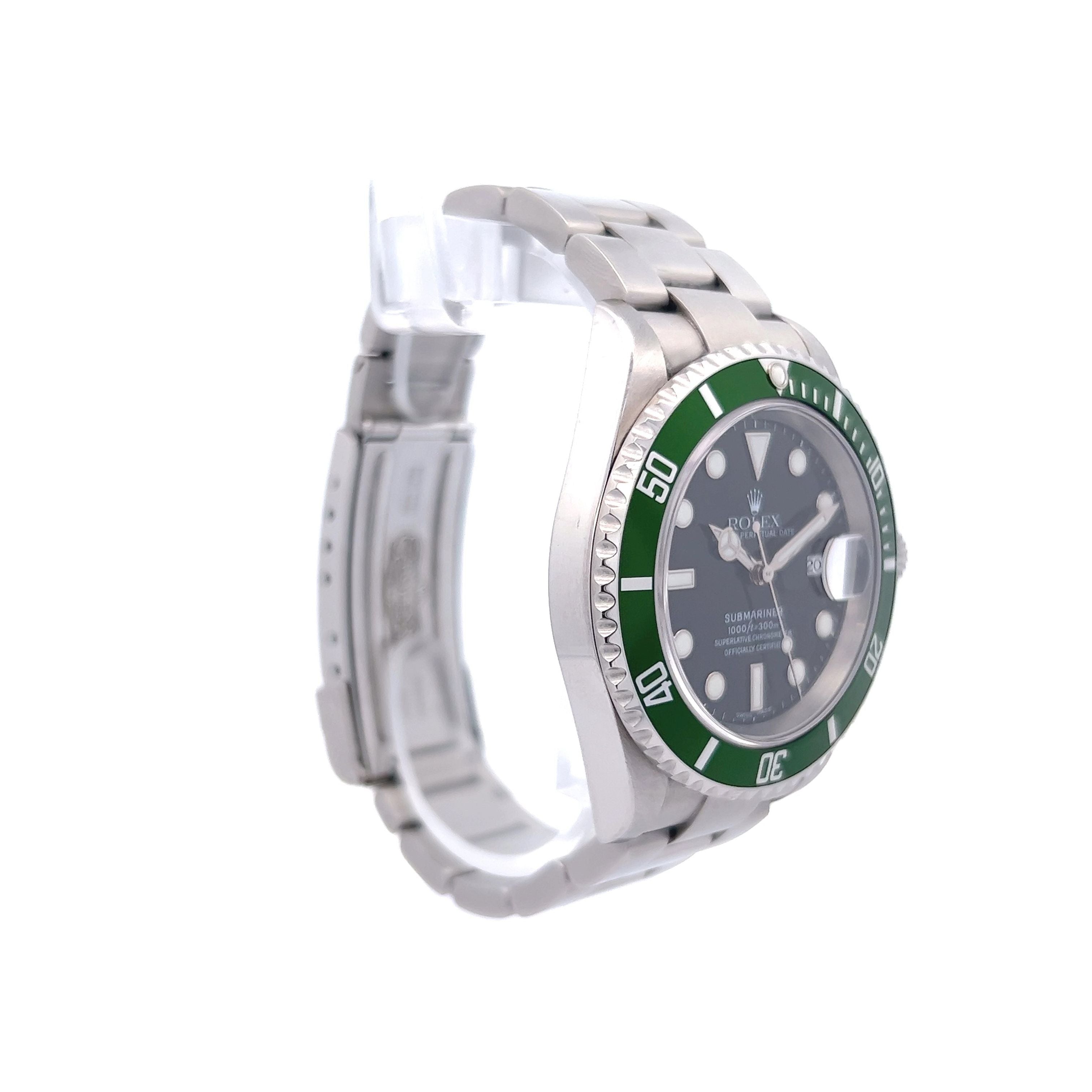 Rolex Submariner Kermit Black Dial Green Bezel R16610V