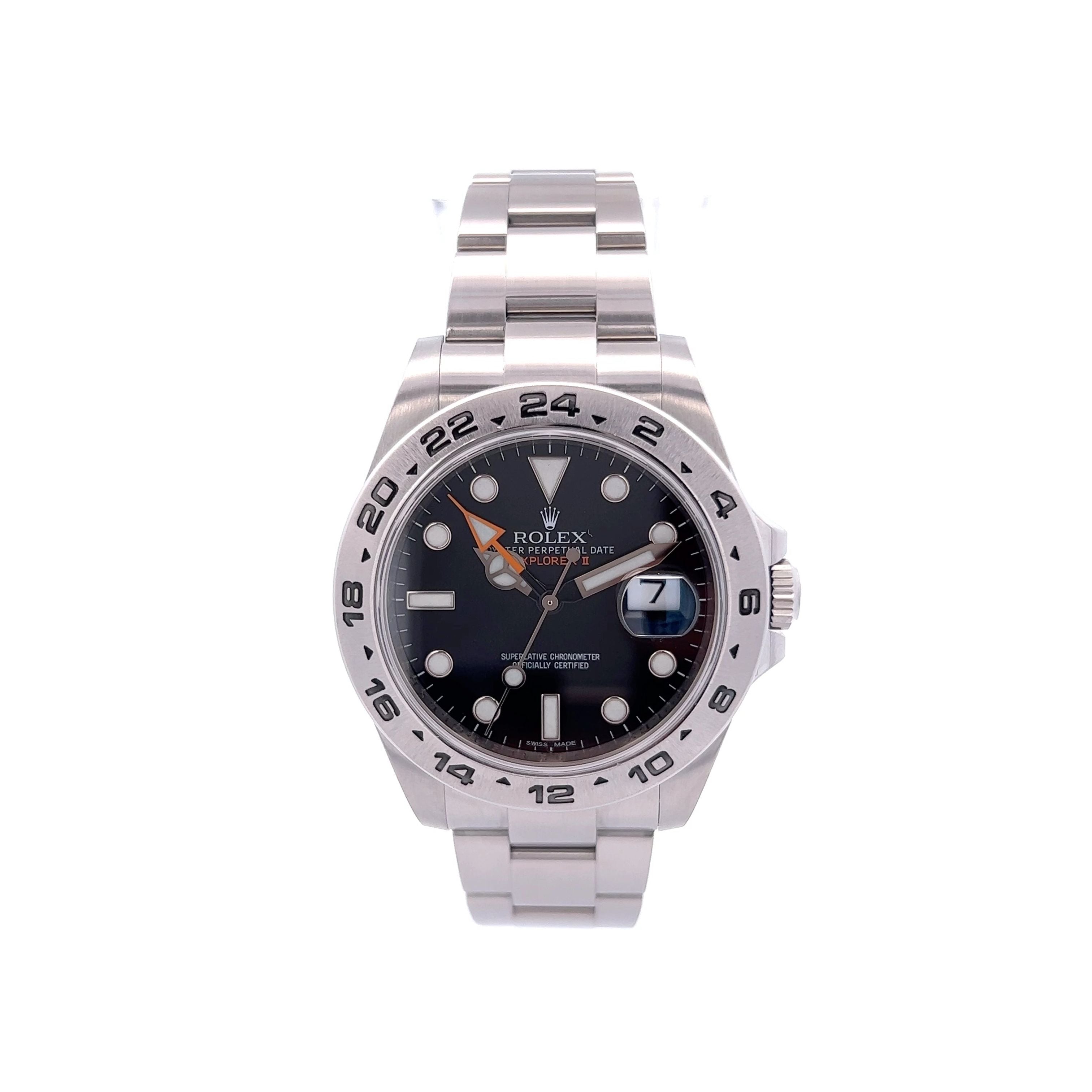 Rolex explorer orange hand hot sale