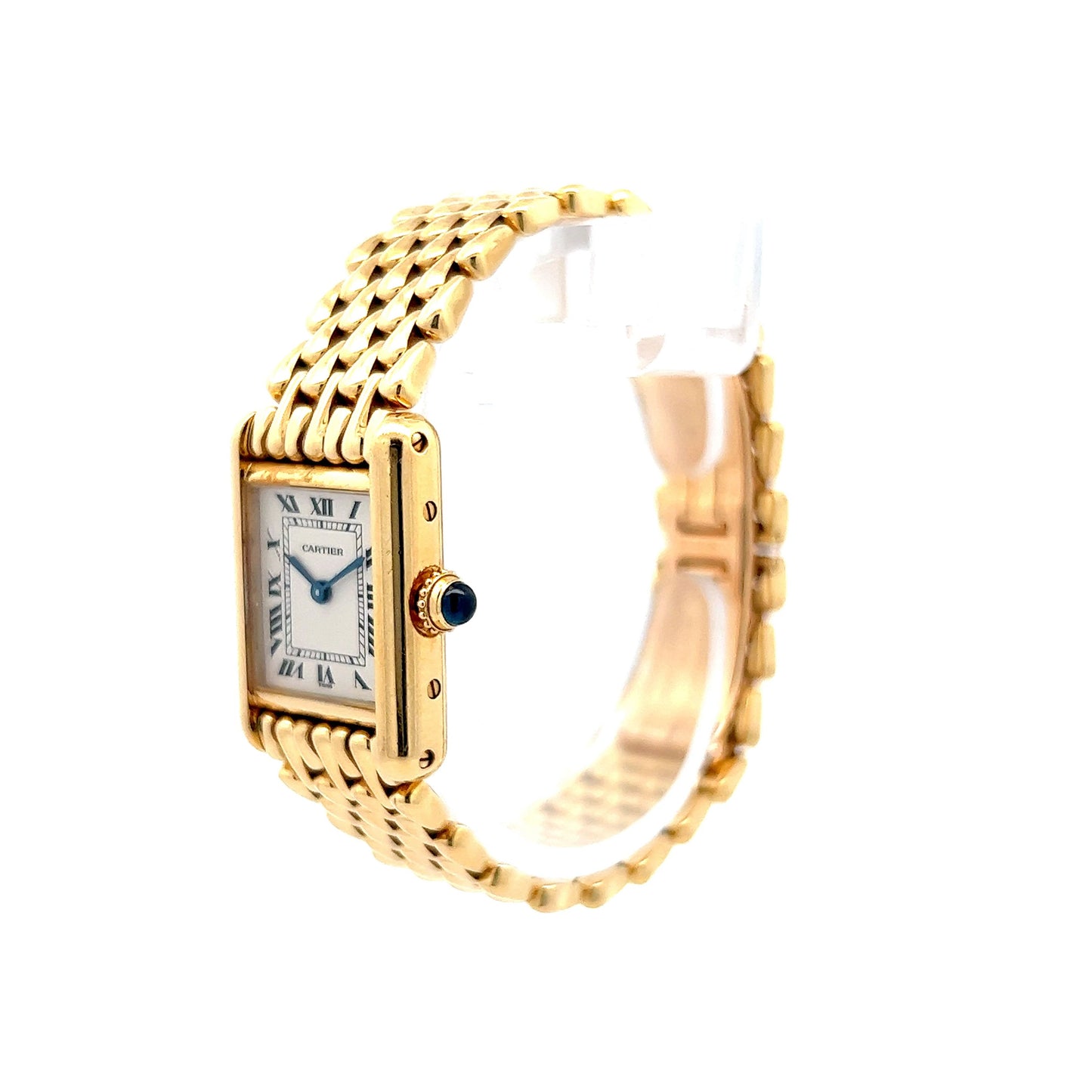 Cartier Tank Louis Teardrop Watch Bracelet in 18k Yellow Gold