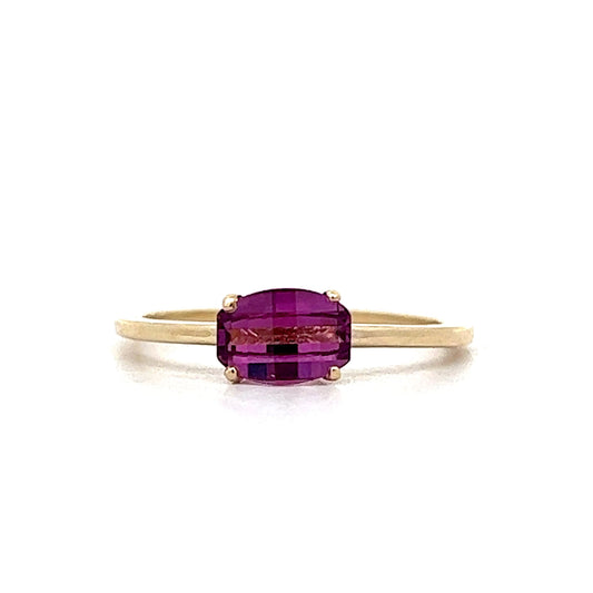 .50 Pink Tourmaline Solitaire Engagement Ring in Yellow Gold
