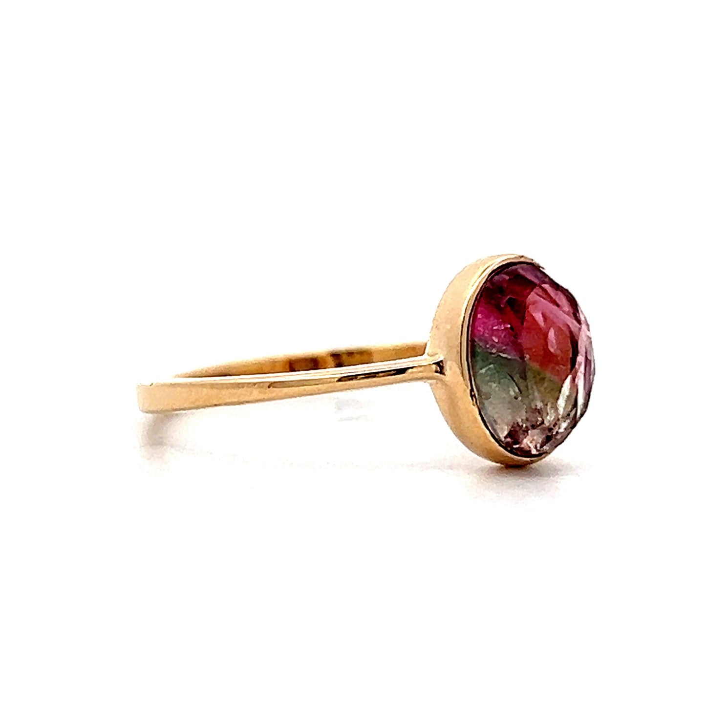 1.40 Cabochon Tourmaline in 14k Yellow Gold