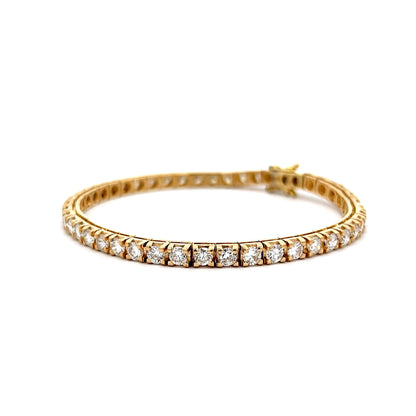 7 Carat Diamond Tennis Bracelet in 14k Yellow Gold