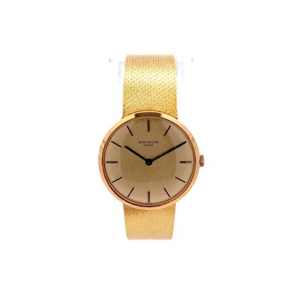 Patek Philippe Vintage 18K Yellow Gold Calatrava 1970 Original Papers 3537