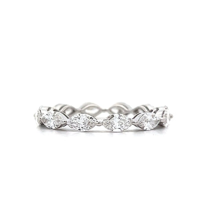 1.80 Marquise Diamond Eternity Band in White Gold