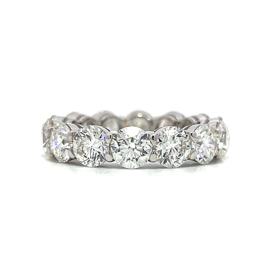 7.82 Carat Diamond Eternity Band in 18k White Gold