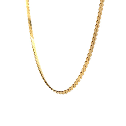 18 Inch S Chain Necklace in 18k Yellow Gold