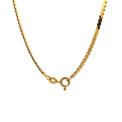 18 Inch S Chain Necklace in 18k Yellow Gold