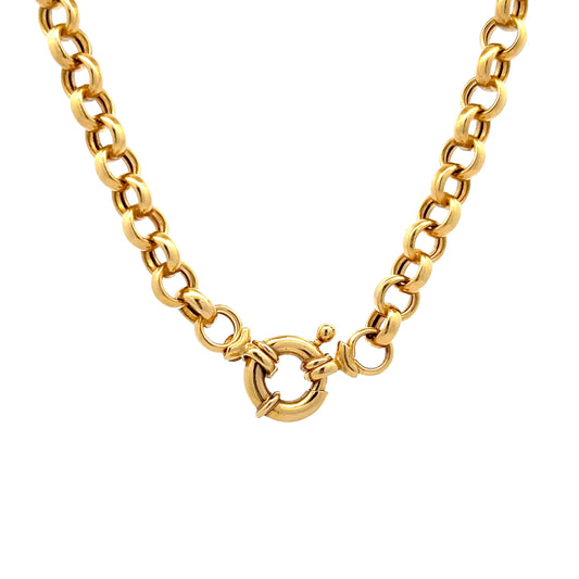 Victorian Inspired Charm Chain Necklace in 14k