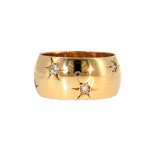 Vintage Mid-Century Diamond Eternity Ring 14k