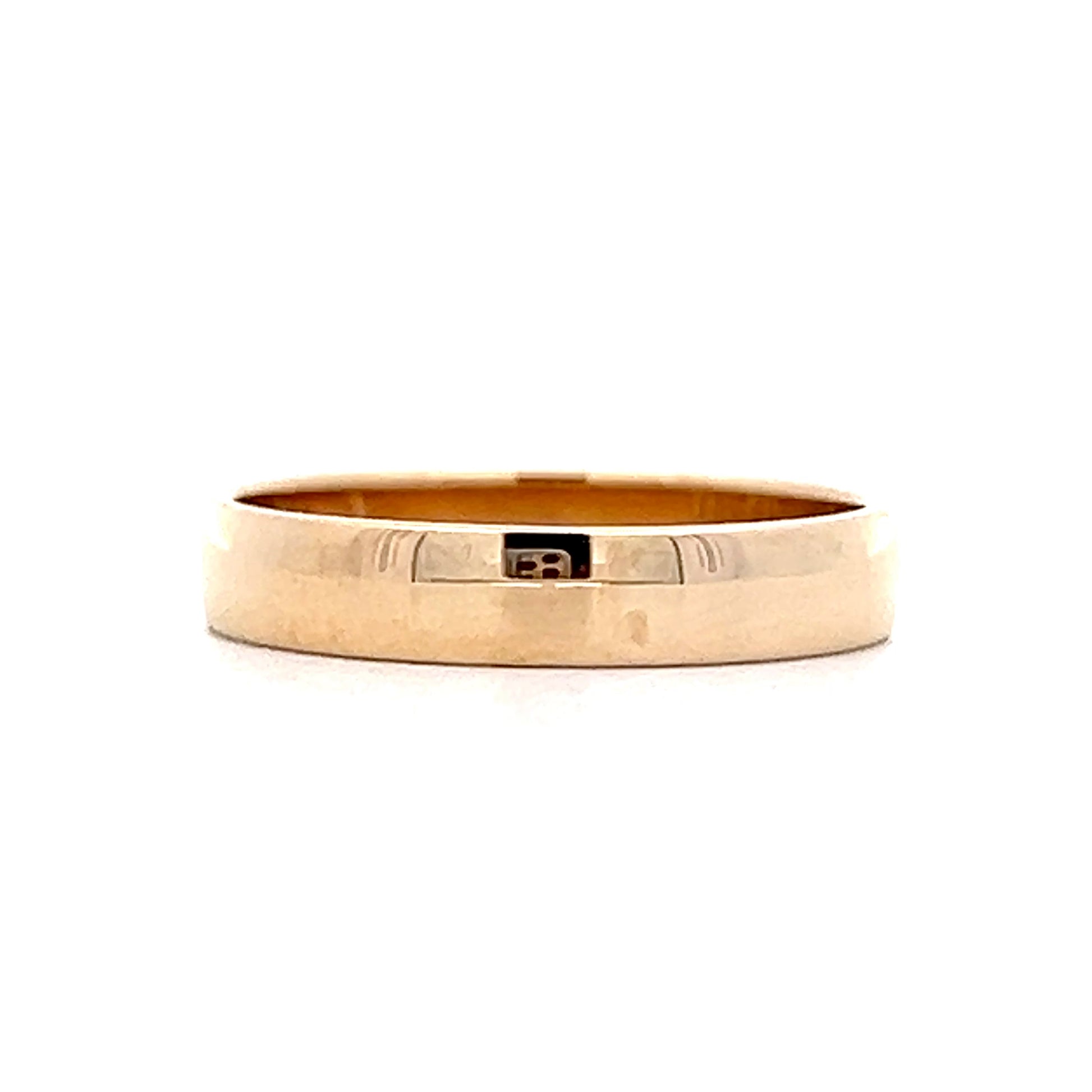 Vintage Mid-Century Euro Style Band in 14k