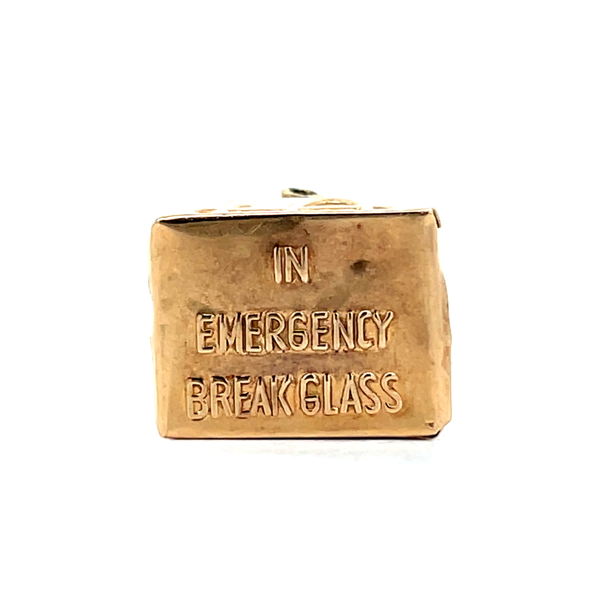 Vintage Mid-Century Money Box Charm in 14k