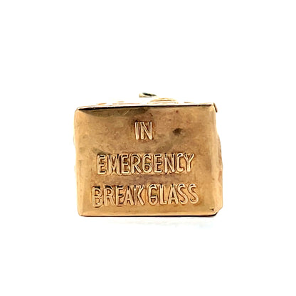Vintage Mid-Century Money Box Charm in 14k