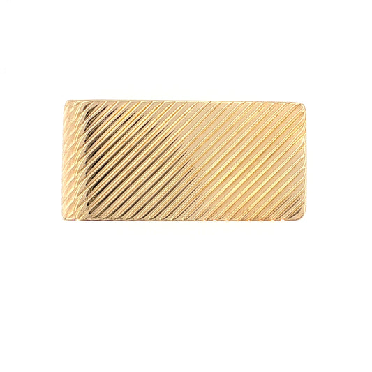 Vintage Mid-Century Money Clip 14k Yellow Gold