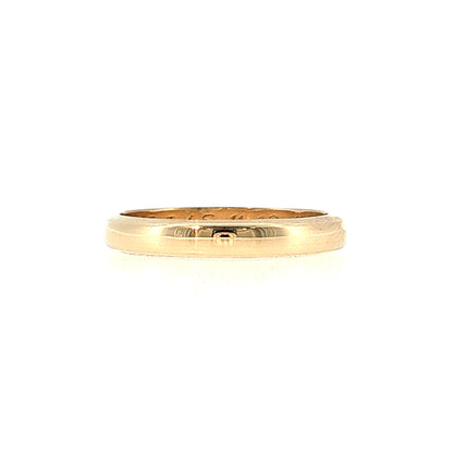 Vintage Retro Men's Wedding Band 14k Yellow Gold