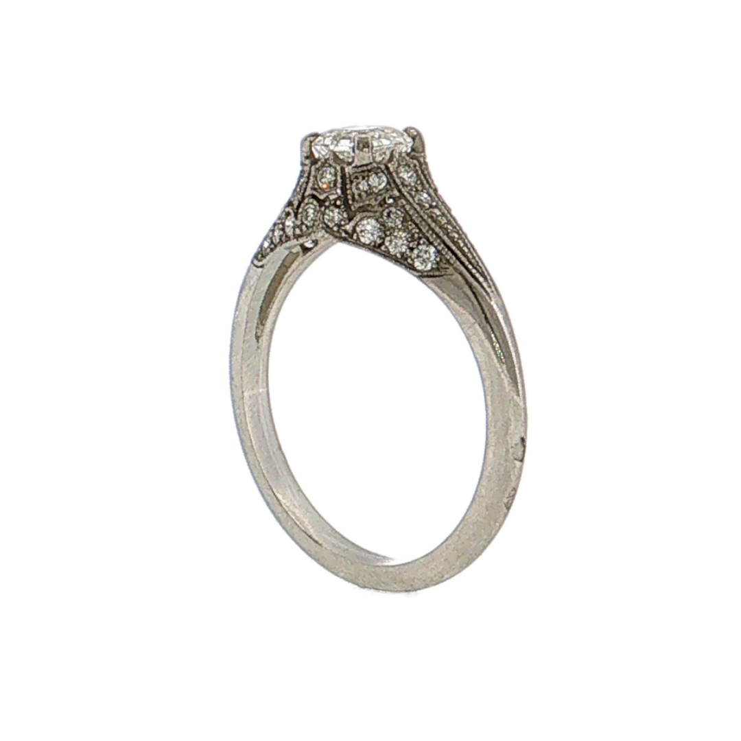 .50 GIA Emerald Cut Diamond Engagement Ring Platinum