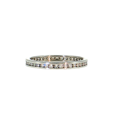.60 Diamond Eternity Wedding Band 14K White Gold