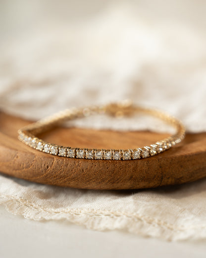5.04 Diamond Tennis Bracelet 14k Yellow Gold