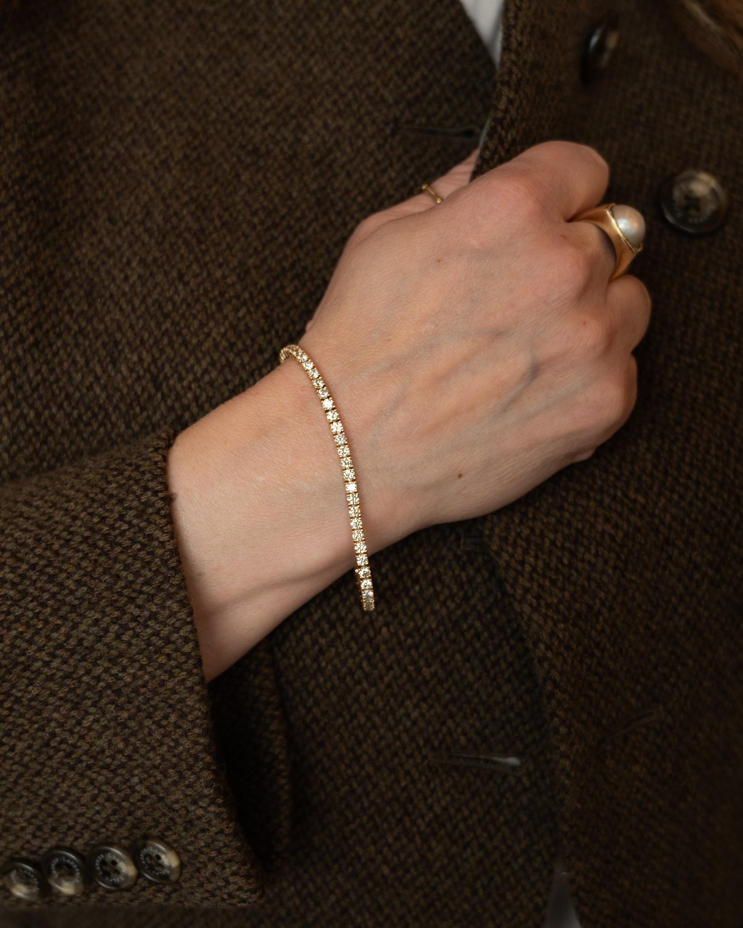 5.04 Diamond Tennis Bracelet 14k Yellow Gold