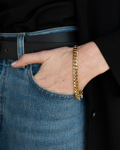 Curb Link Chain Bracelet 14k Yellow Gold