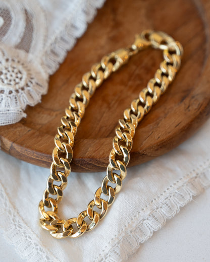 Curb Link Chain Bracelet 14k Yellow Gold