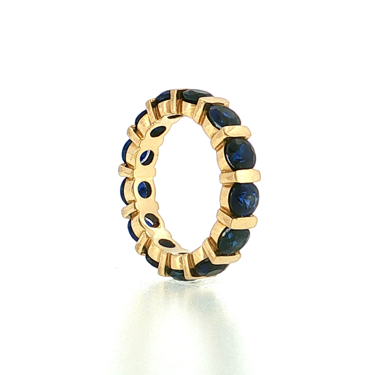 3.25 Blue Sapphire Eternity Stacking Band 14k