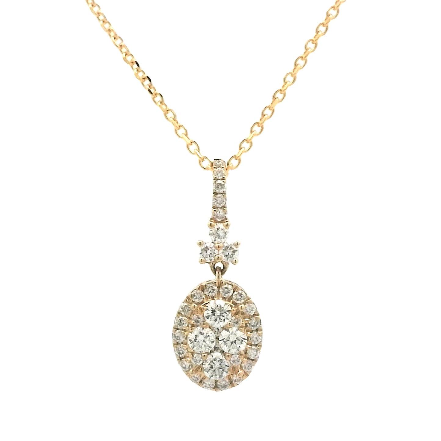 .40 Diamond Pendant Necklace in 14k Yellow Gold