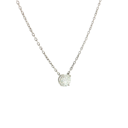 1.54 Round Brilliant Diamond Solitaire Pendant Platinum