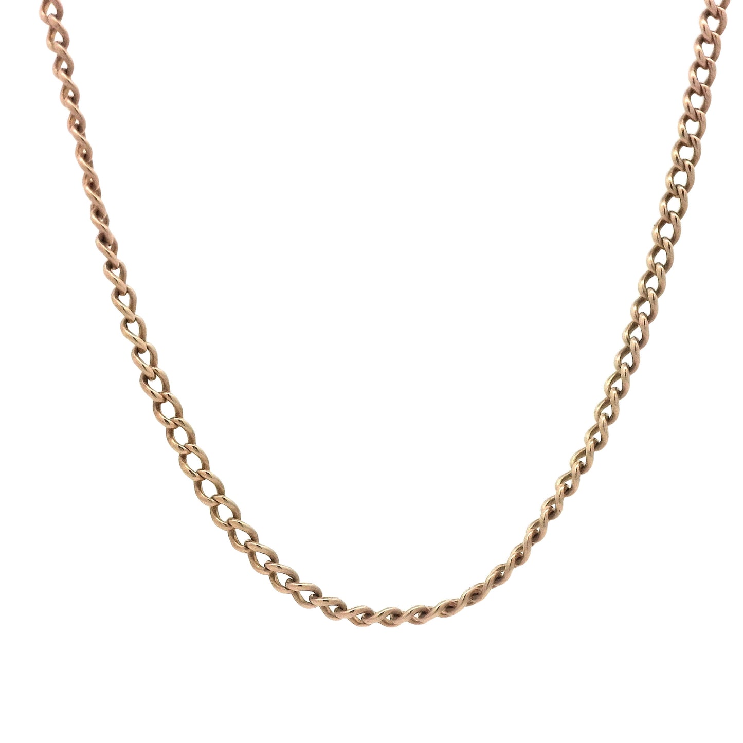 Antique Victorian 18 Inch Chain Necklace in 12k Gold