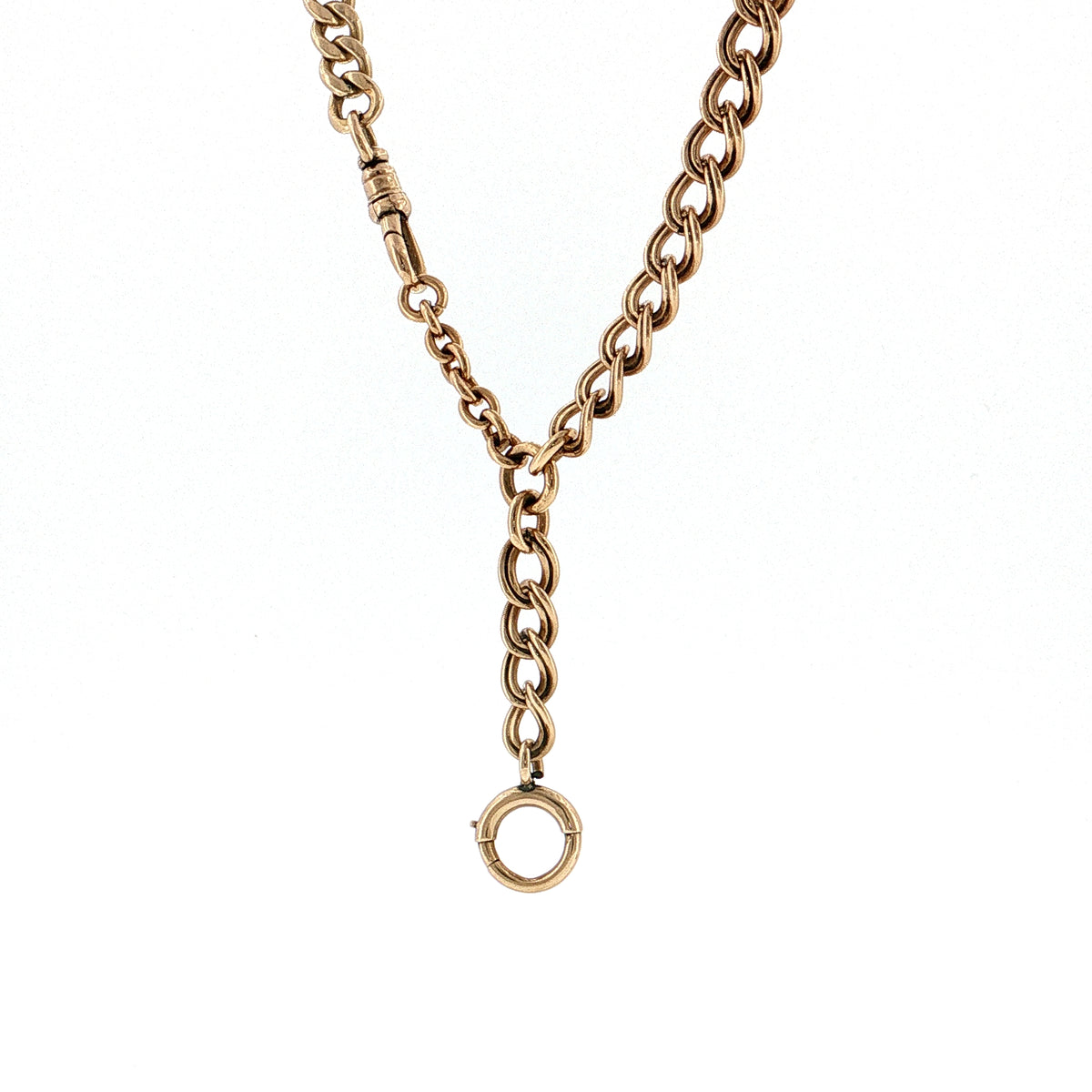 Antique Victorian Toggle Necklace 10k Yellow Gold