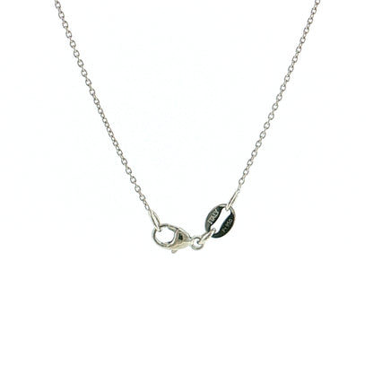 1.26 Diamond Soccer Player Pendant Necklace Platinum