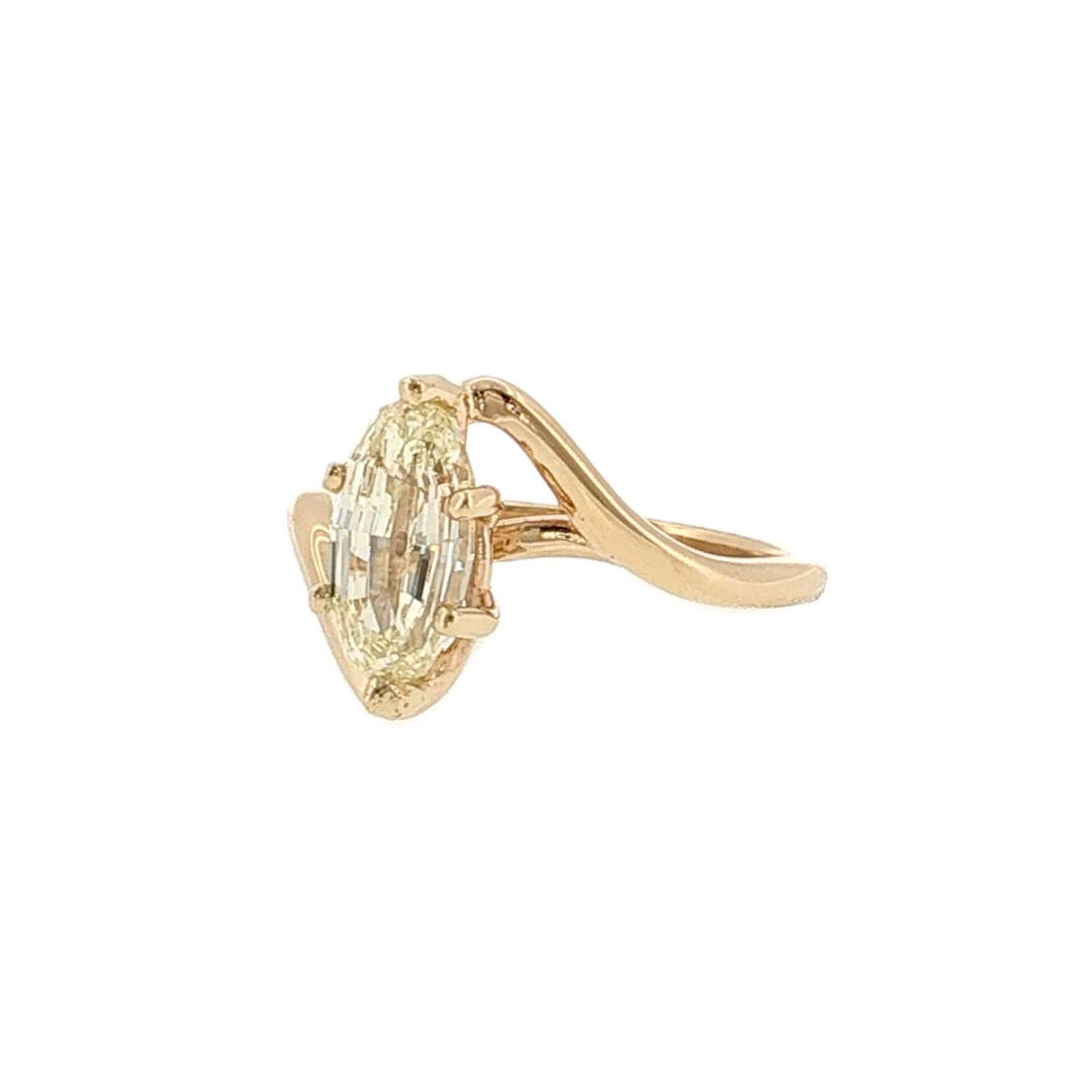 2.00 Marquise Diamond Engagement Ring 14k Yellow Gold
