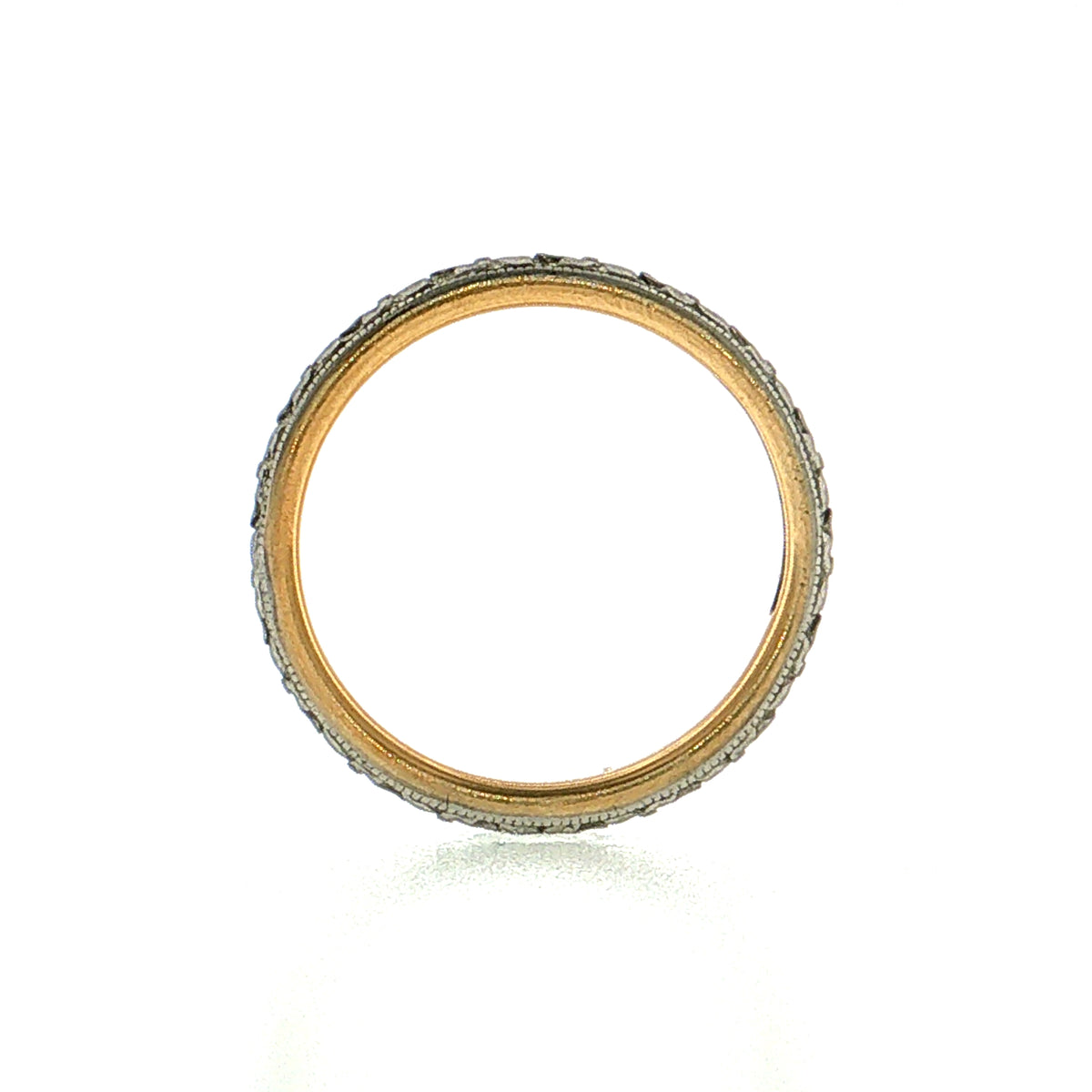 Antique Edwardian Orange Blossom Wedding Band 18k