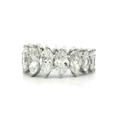 5.36 Marquis Diamond Eternity Band in Platinum