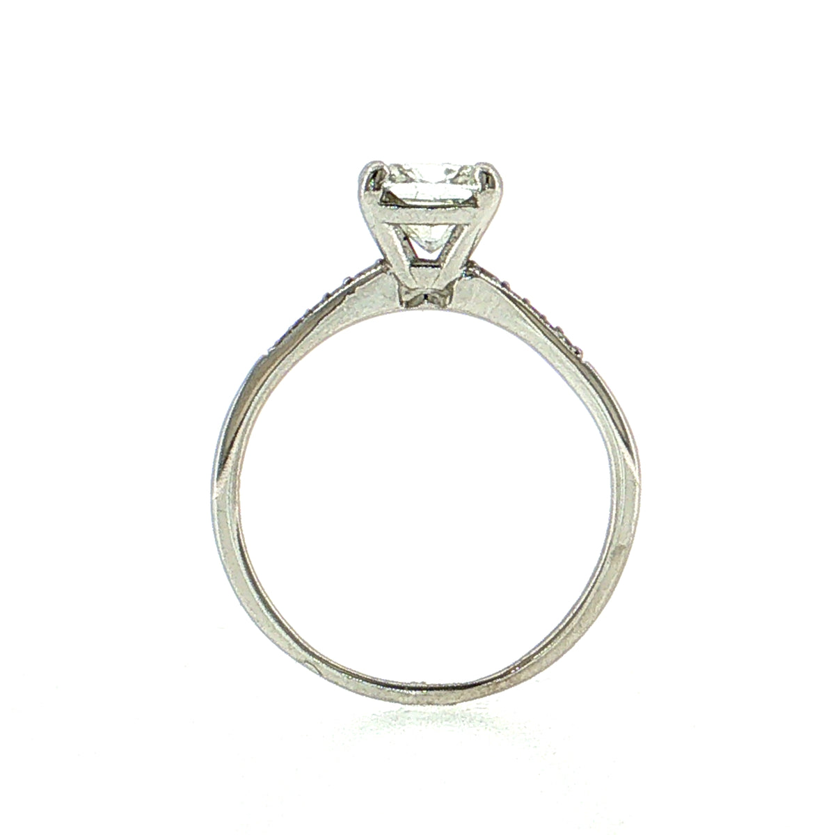 1.50 Cushion Cut Diamond Engagement Ring 14k