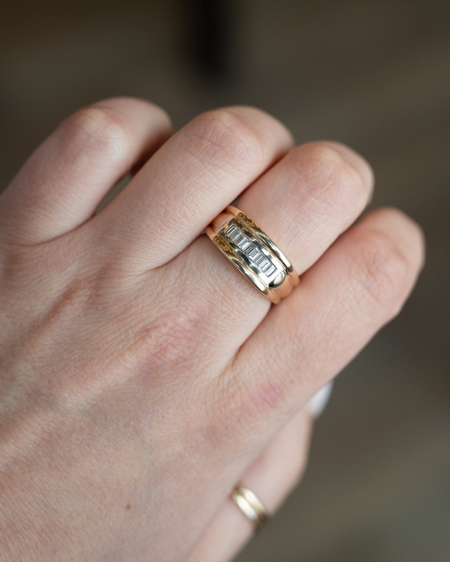 .45 Men's Baguette Diamond Wedding Band 14k