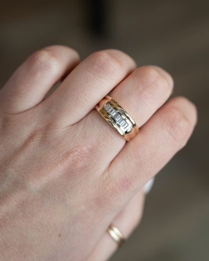 .45 Men's Baguette Diamond Wedding Band 14k