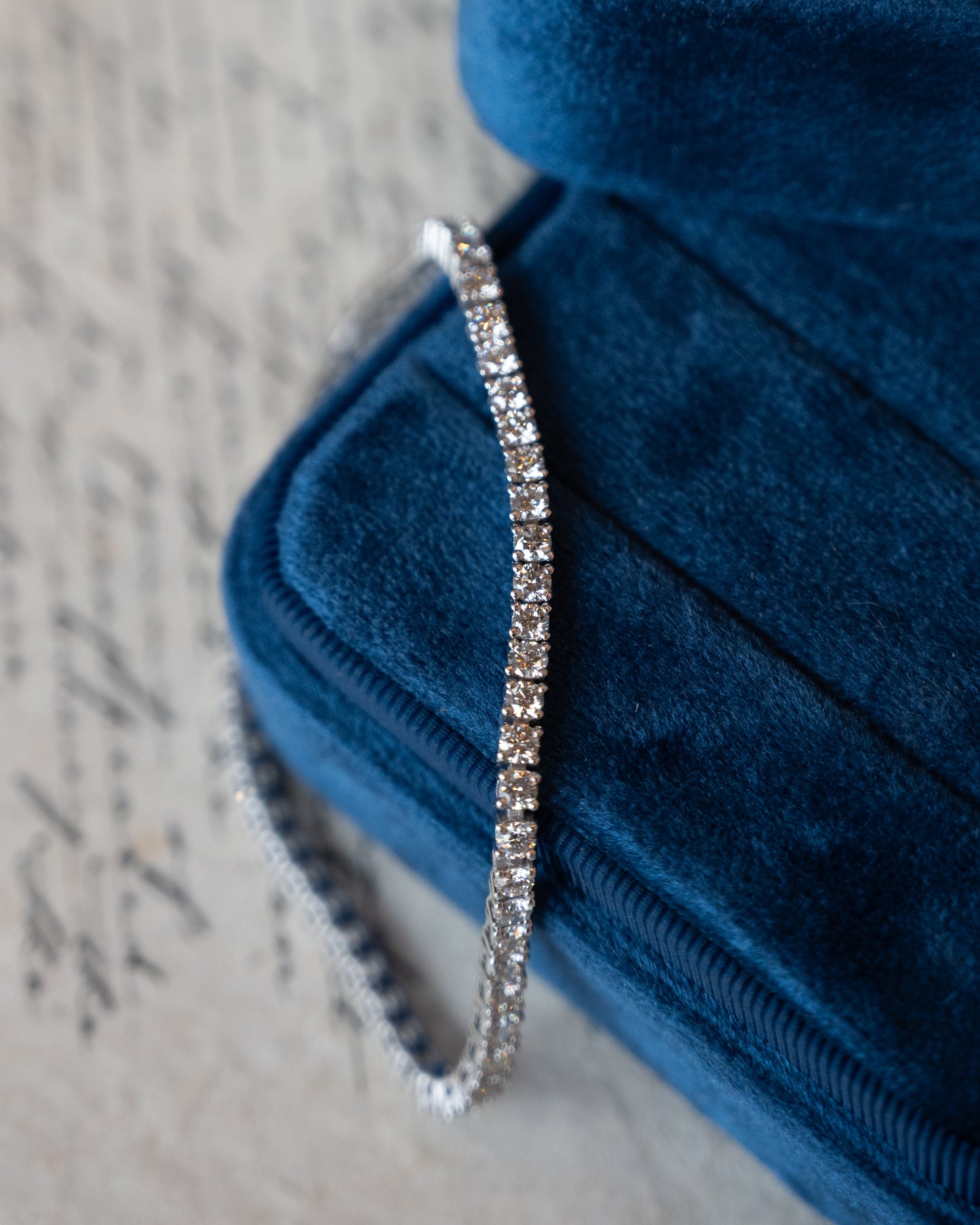 4.65 Round Diamond Tennis Bracelet 14k White Gold