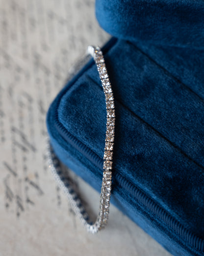 4.65 Round Diamond Tennis Bracelet 14k White Gold