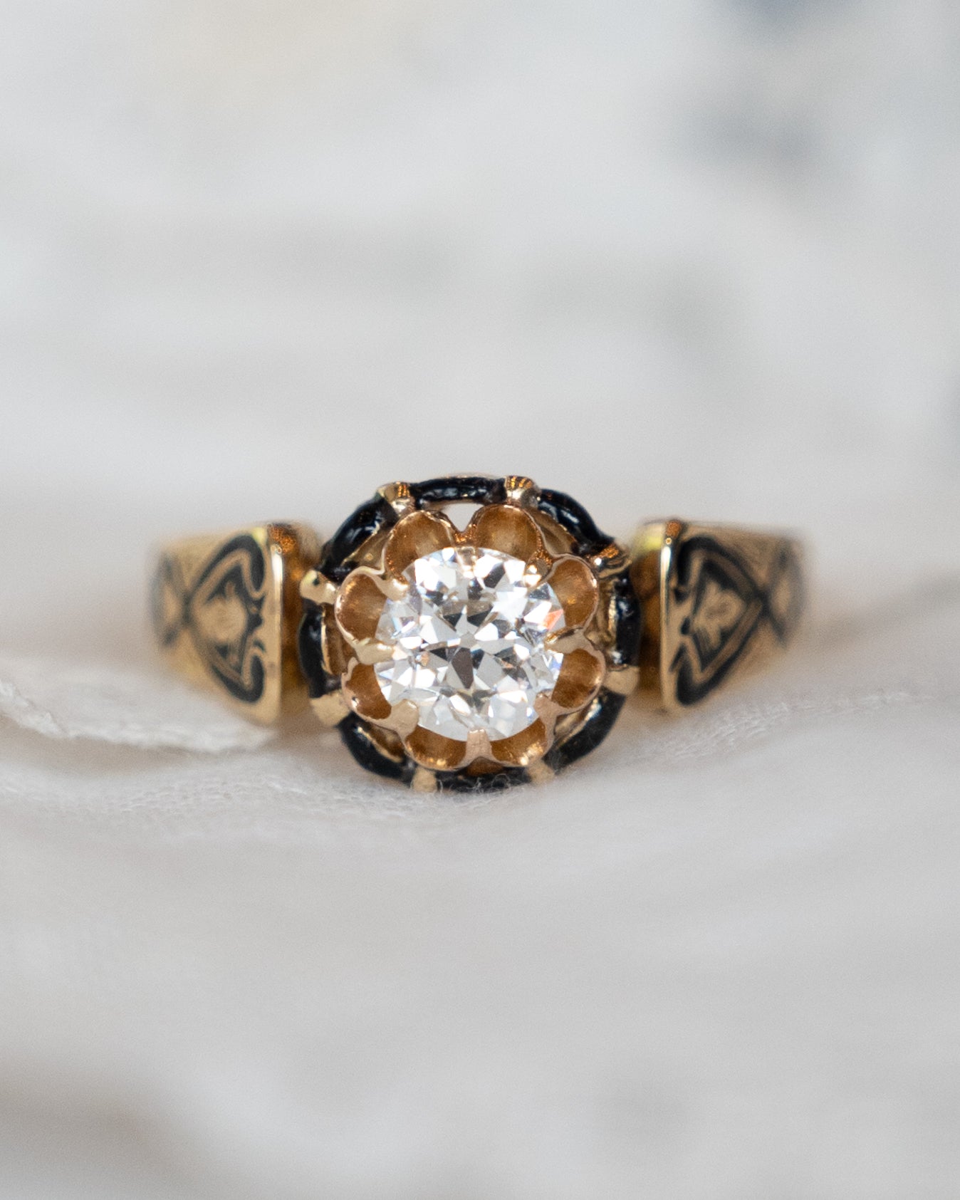 .61 Antique Victorian Diamond Engagement Ring 18k