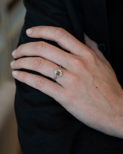 1.66 Emerald Cut Diamond Engagement Ring Platinum