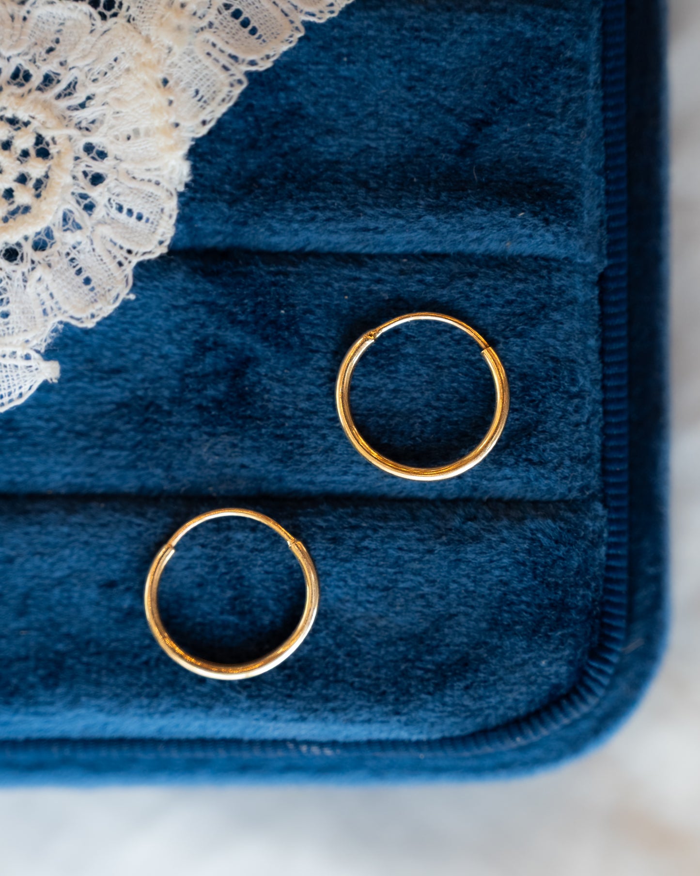 Seamless Hoop Earrings 18k Yellow Gold