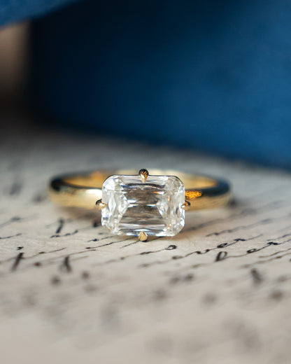 2.03 GIA Criss Cut Diamond Engagement Ring 18k