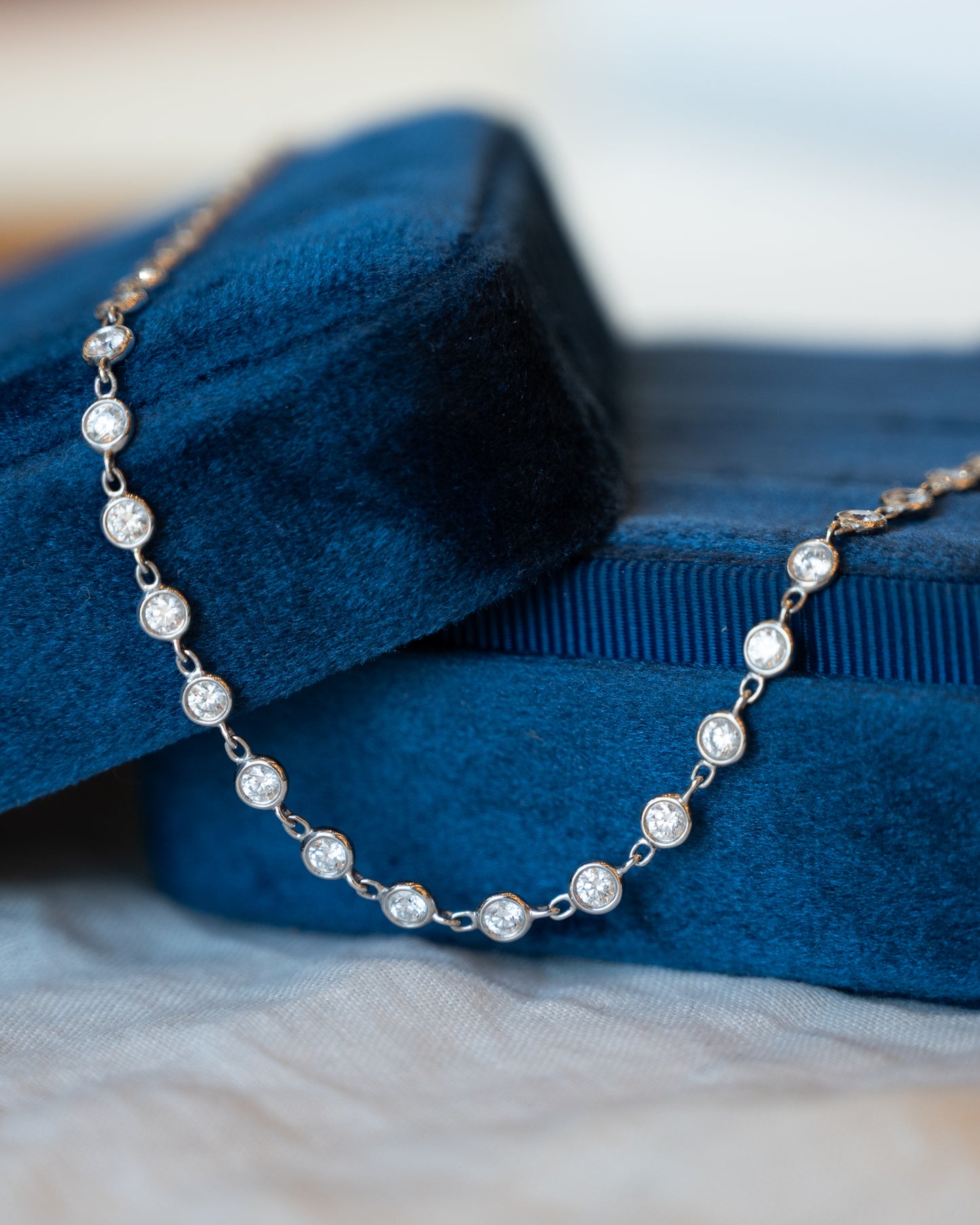 5.12 Lugano Diamond Necklace 18k White Gold