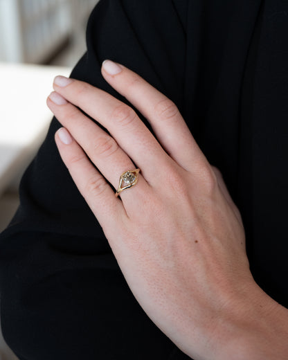 1.32 Old Mine Cushion Diamond Engagement Ring 14k