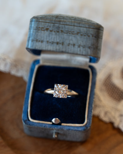 .48 Vintage Retro Diamond Engagement Ring 14k