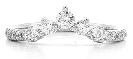 Custom Diamond Wedding in 14k White Gold