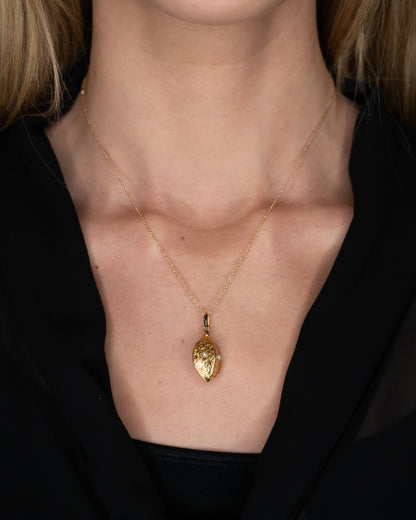 Antique Victorian Filigree Pendant Necklace 14k