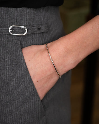 .27 Flexible Diamond Bangle Bracelet 14k Yellow Gold